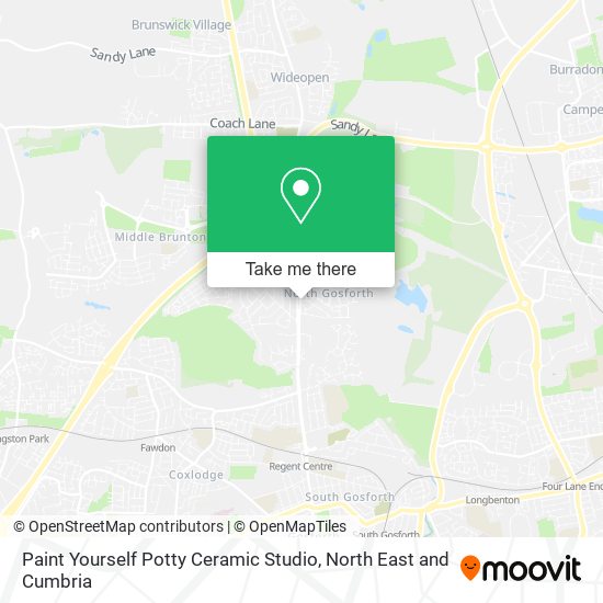 Paint Yourself Potty Ceramic Studio map
