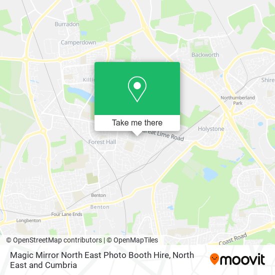 Magic Mirror North East Photo Booth Hire map