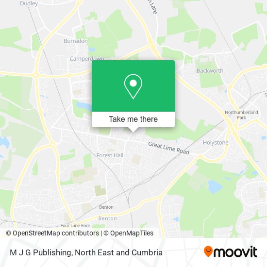 M J G Publishing map