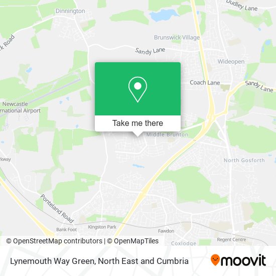 Lynemouth Way Green map
