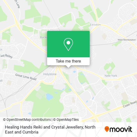 Healing Hands Reiki and Crystal Jewellery map