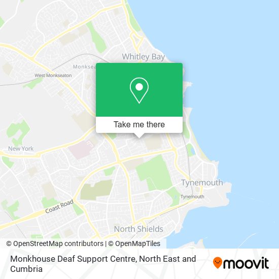 Monkhouse Deaf Support Centre map