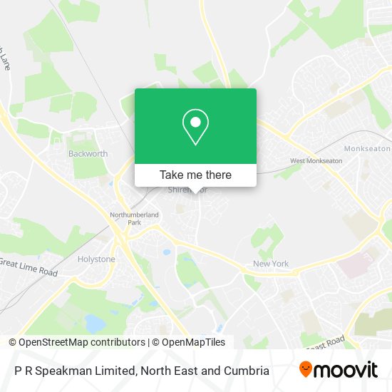 P R Speakman Limited map
