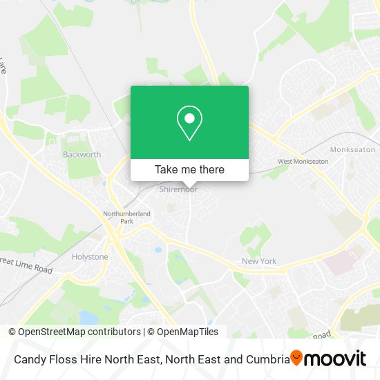 Candy Floss Hire North East map