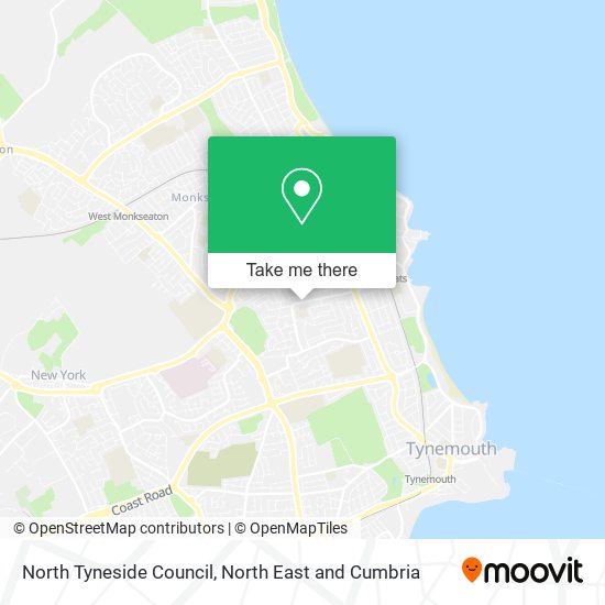 North Tyneside Council map