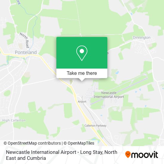 Newcastle International Airport - Long Stay map