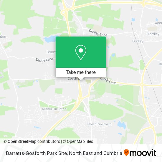 Barratts-Gosforth Park Site map