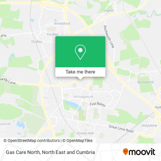Gas Care North map
