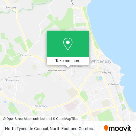 North Tyneside Council map