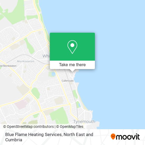 Blue Flame Heating Services map