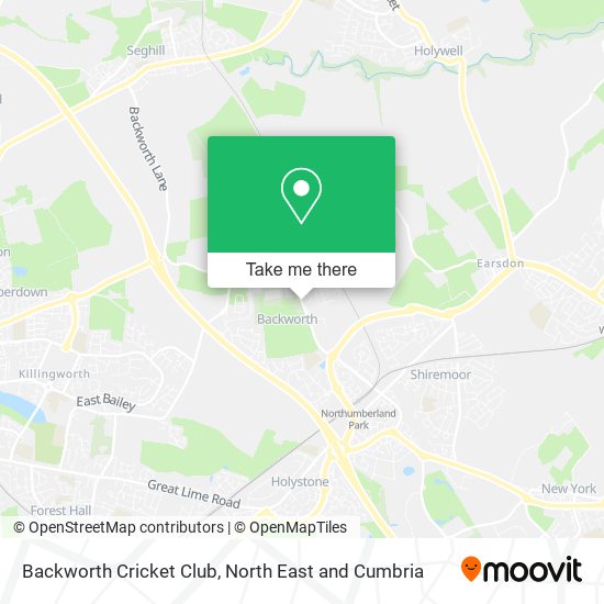 Backworth Cricket Club map