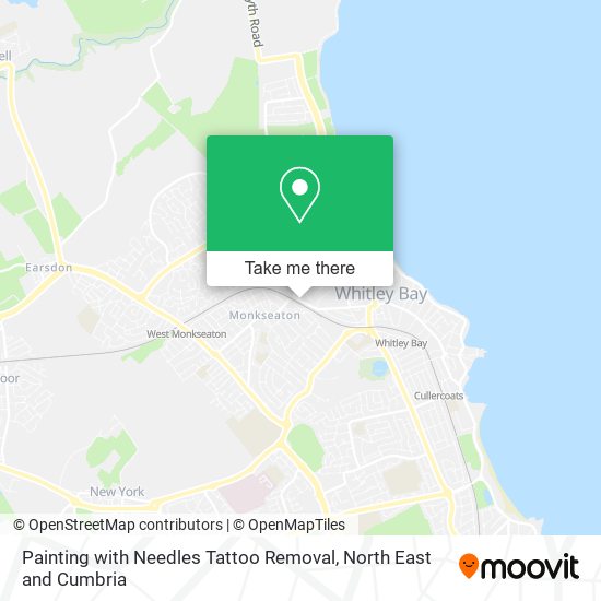 Painting with Needles Tattoo Removal map