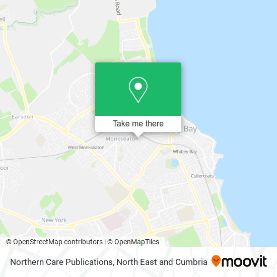 Northern Care Publications map