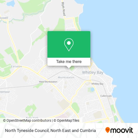 North Tyneside Council map