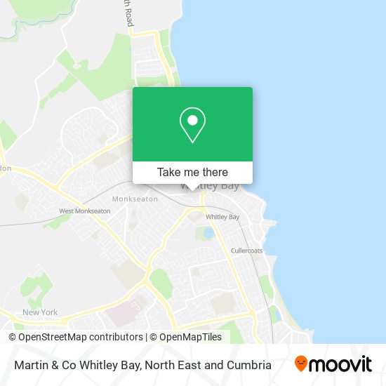 Martin & Co Whitley Bay map