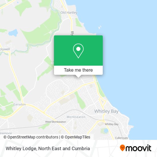 Whitley Lodge map