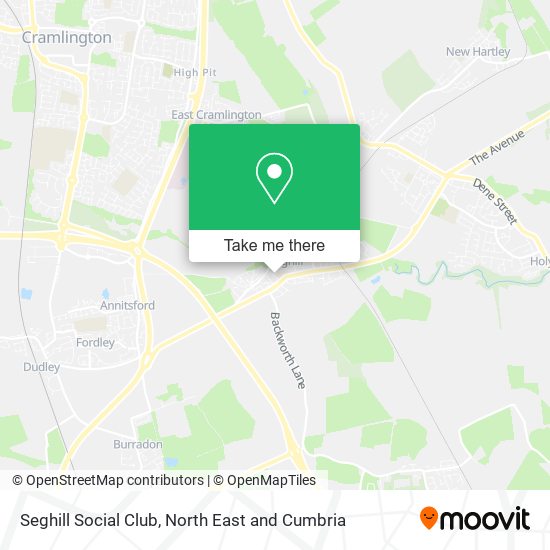 Seghill Social Club map