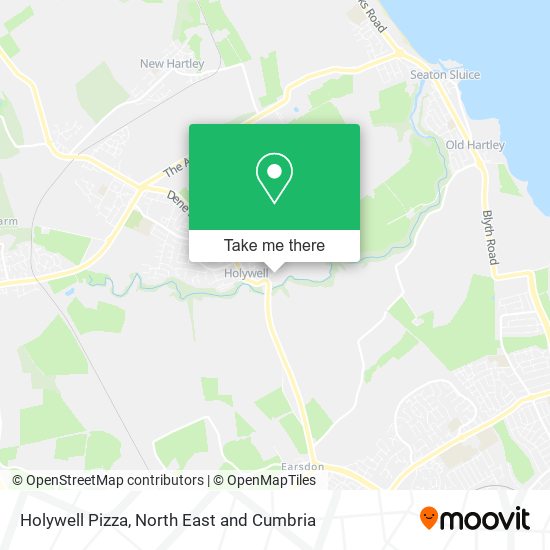 Holywell Pizza map