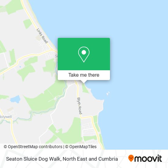 Seaton Sluice Dog Walk map