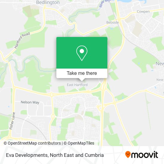 Eva Developments map
