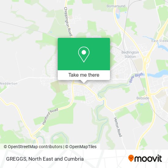 GREGGS map