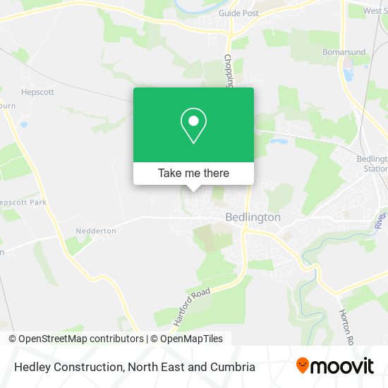 Hedley Construction map