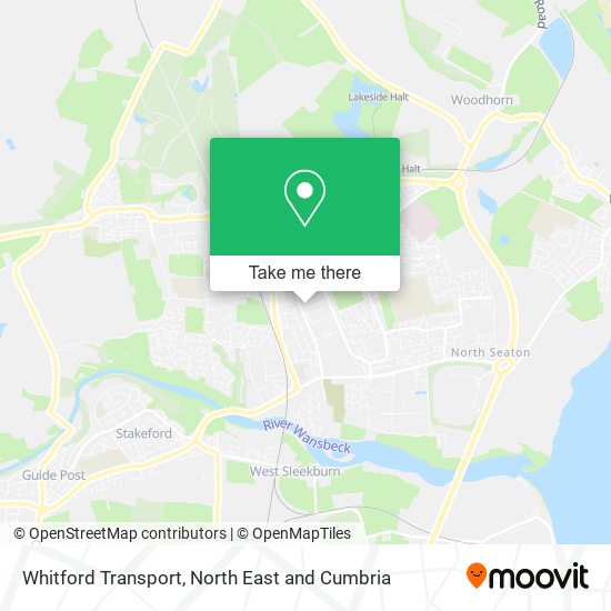 Whitford Transport map