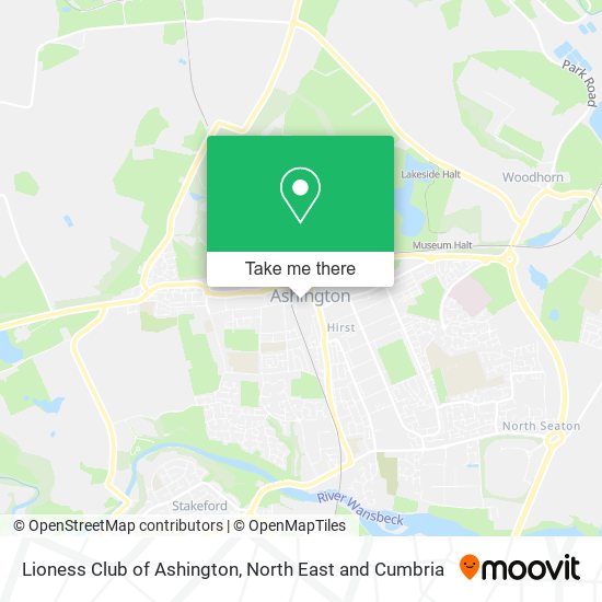 Lioness Club of Ashington map
