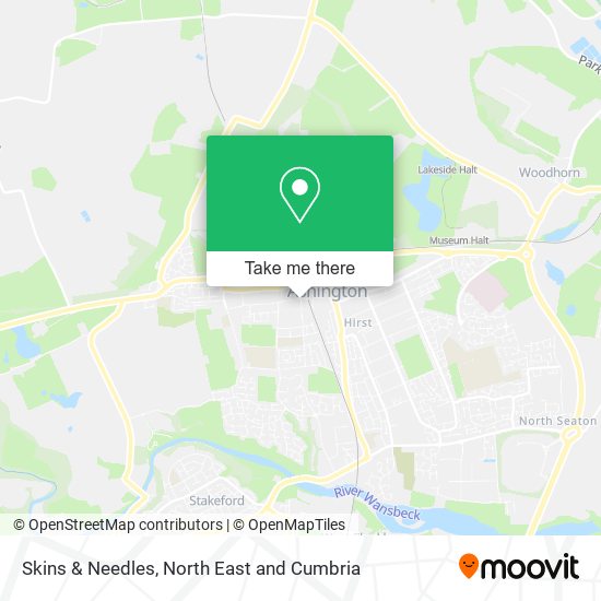 Skins & Needles map