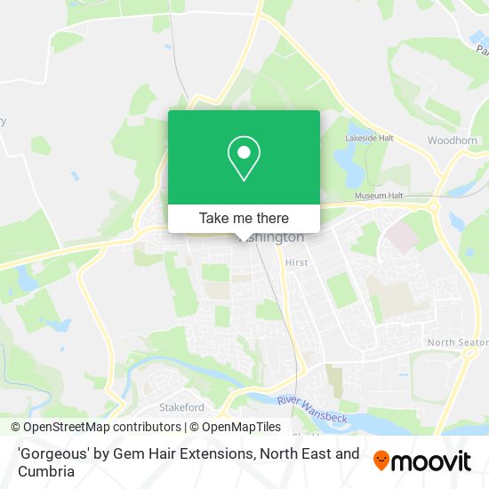 'Gorgeous' by Gem Hair Extensions map