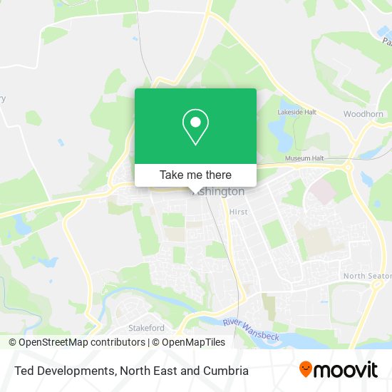 Ted Developments map