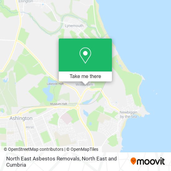 North East Asbestos Removals map