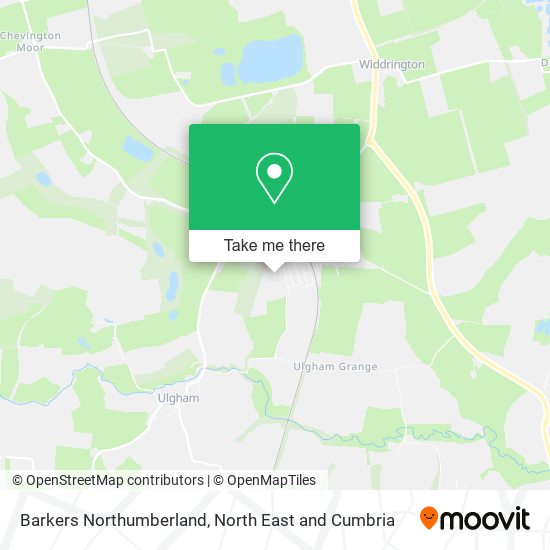 Barkers Northumberland map