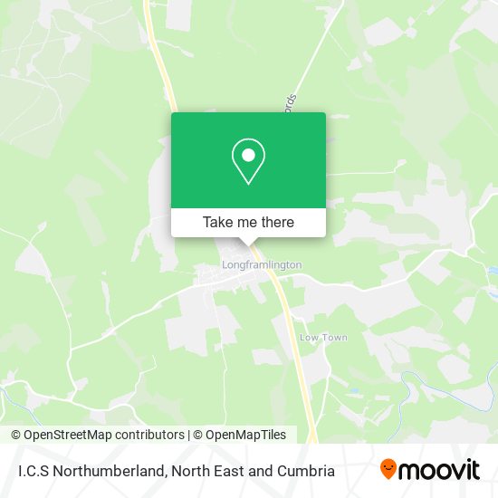 I.C.S Northumberland map