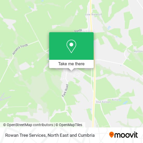 Rowan Tree Services map