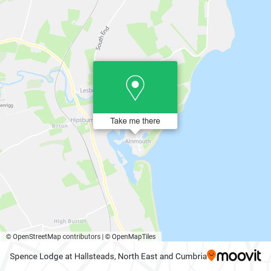 Spence Lodge at Hallsteads map