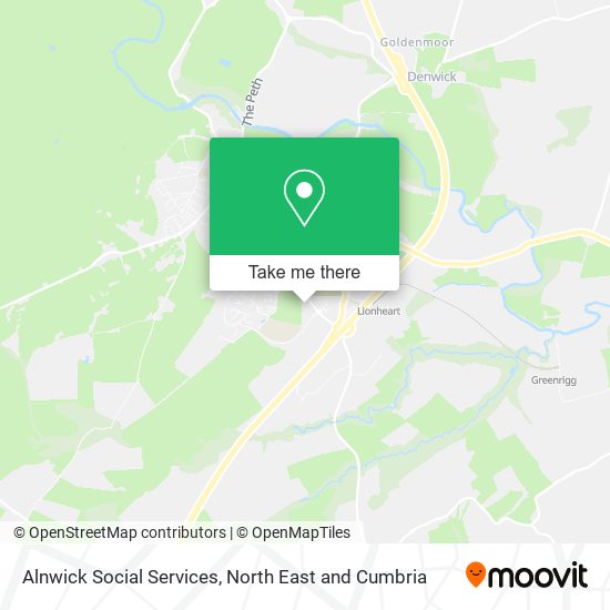 Alnwick Social Services map