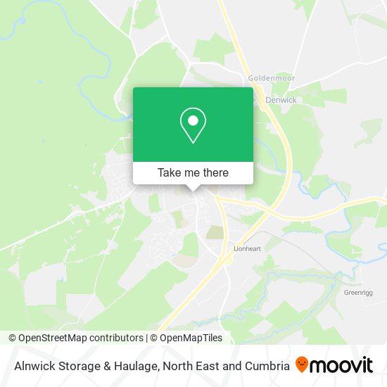 Alnwick Storage & Haulage map