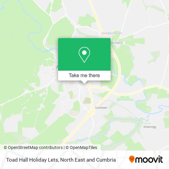 Toad Hall Holiday Lets map