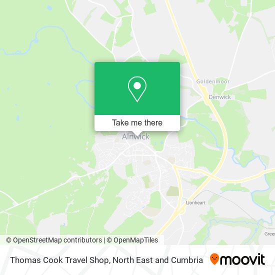 Thomas Cook Travel Shop map