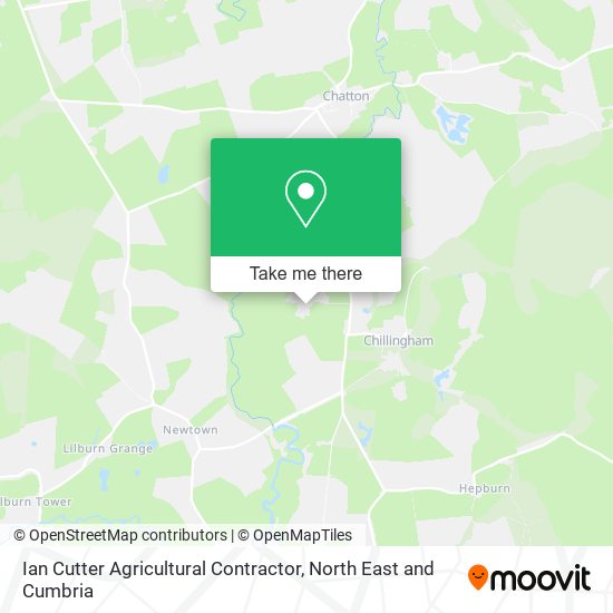 Ian Cutter Agricultural Contractor map