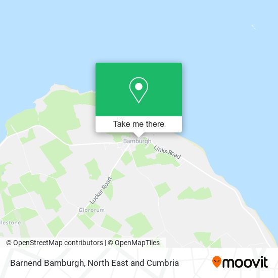 Barnend Bamburgh map