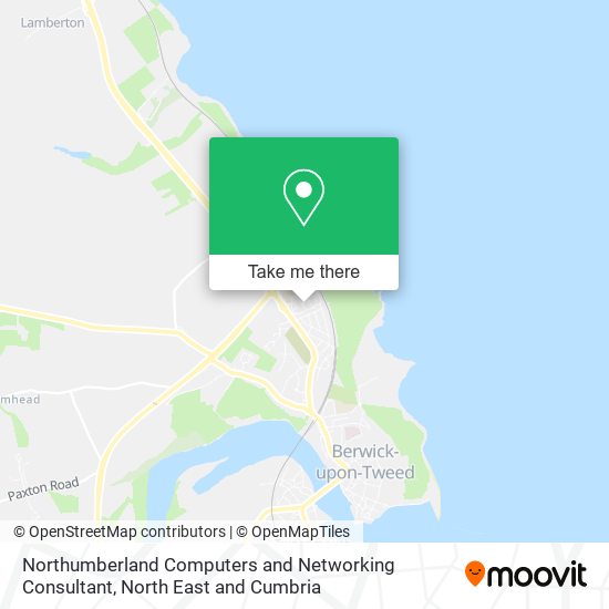 Northumberland Computers and Networking Consultant map