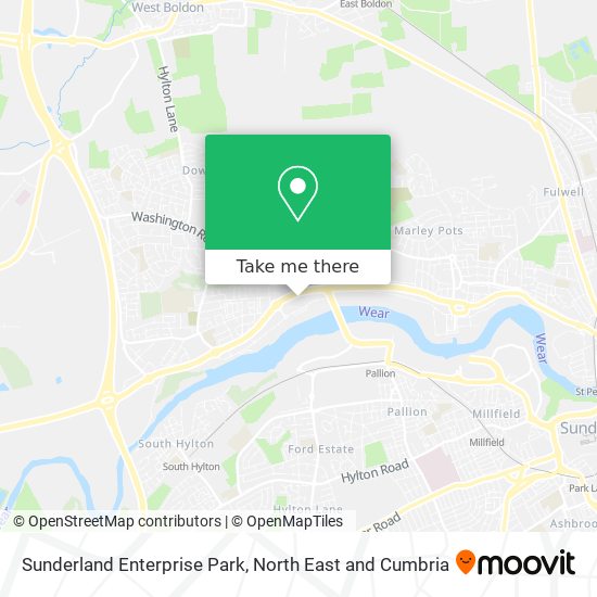Sunderland Enterprise Park map
