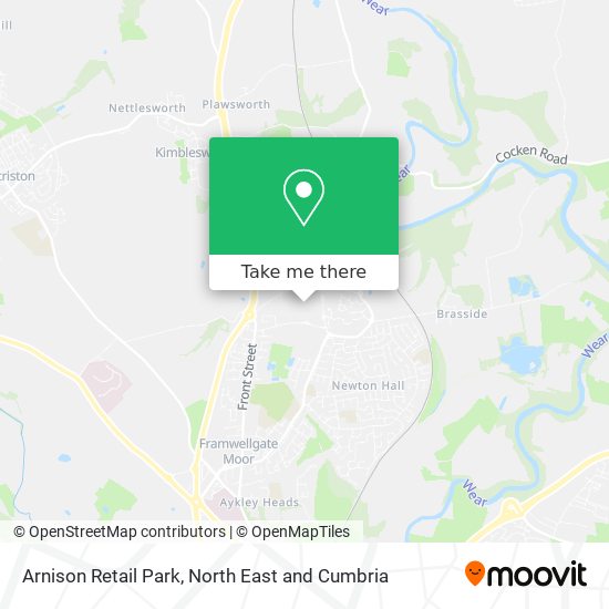 Arnison Retail Park map