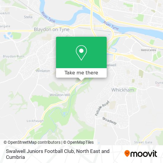 Swalwell Juniors Football Club map