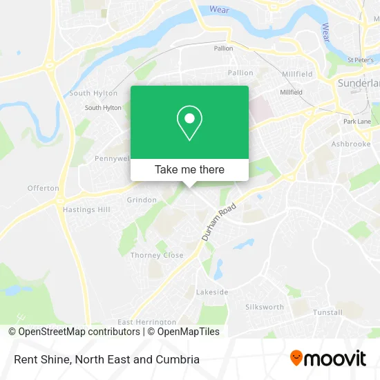 Rent Shine map