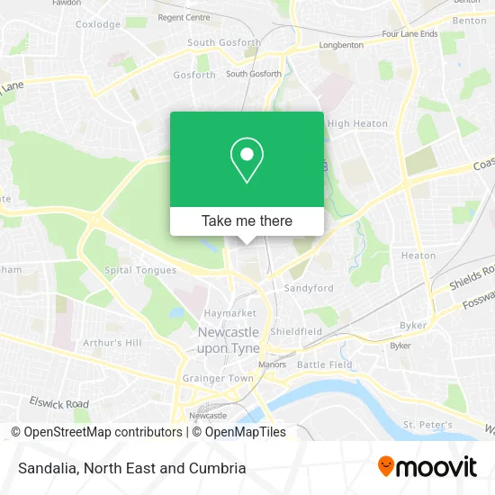Sandalia map