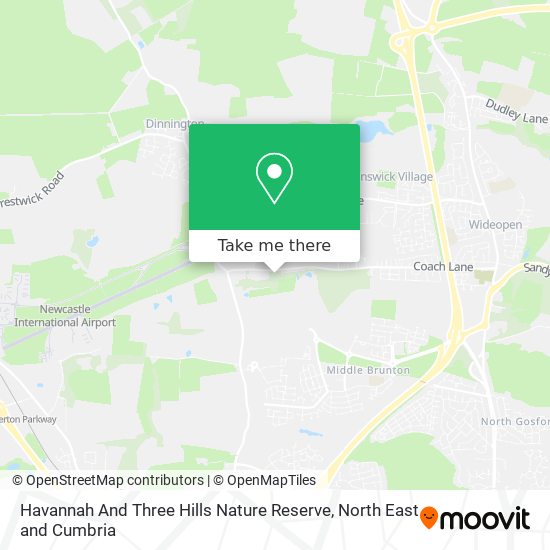 Havannah And Three Hills Nature Reserve map