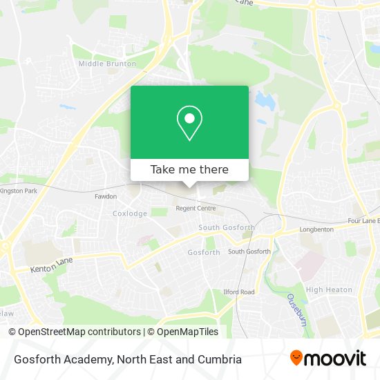 Gosforth Academy map